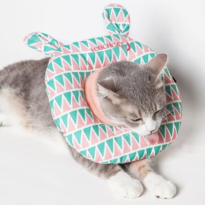 China Cat Recovery Collar Adjustable Elizabeth Cone Padded Good Quality Soft Comfortable Patterned Collar for sale