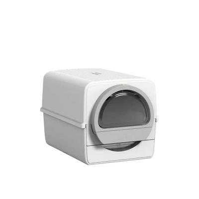 China Wholesale High Quality Plastic Cat Toilet Litter Box Large Space Fully Enclosed Lid Smell Control for sale