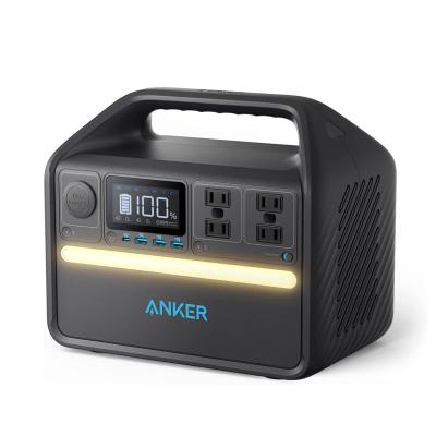 China Protable Logo Fast Charger High Quality Portable Charger Anker 535 Power Station Custom Made Portable 500 Watt Outdoor Power Bank for sale