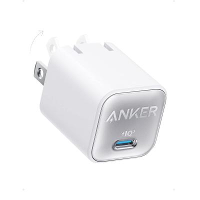 China Fanshion Anker USB C GaN Charger Head 30W Foldable Phone Chargers Fast Charging Adapters Anker 511Nano 3 PIQ 3.0 PPS for sale