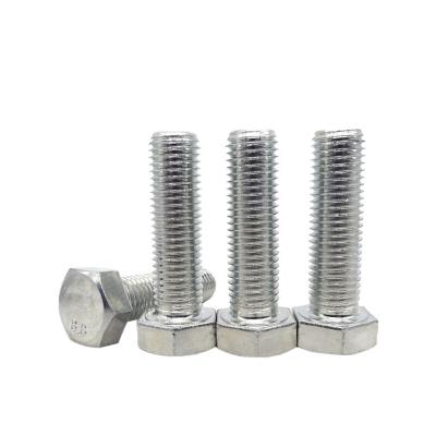 China Stainless Steel Wire DIN933 Full Carbon Steel Hex Bolt 4.8/8.8 Class Bolt Galvanized Bolt for sale