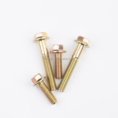 China DIN 6921 Stainless Steel Flange Bolts 4.8/8.8/10.9 Rated With Serrated Non-Slip Flanged Bolt Galvanized Hex Flange Bolts for sale