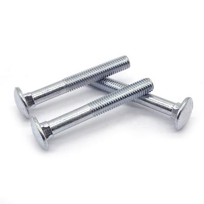 China DIN603 Steel Carriage Square Bolt Neck Bolt Round Mushroom Head Galvanized Black Bracket Bolt for sale