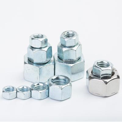 China Heavy Industry Cheap Price DIN934 Hex Nut Stainless Steel Carbon Steel Nut Galvanized Nut Black White for sale