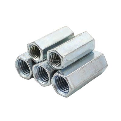 China Thick Heavy Industry Connection Nut Carbon Steel Hex Galvanized Extension Hex Convenient Service for sale