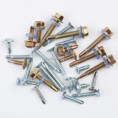 China HEX Hex Self Drilling Screw Flange Hex-Angled Self-Tapping Self-Drilling Screw Drilltail Screws Bargain Prices for sale