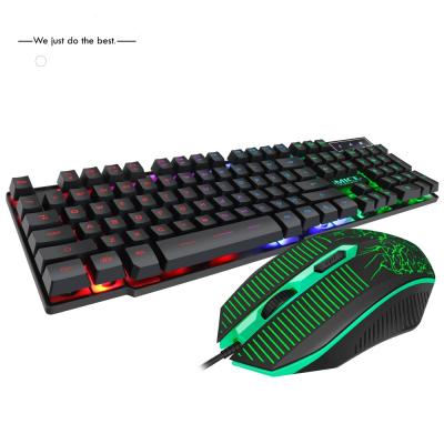 China KM-680 new IMICE Factory Brand USB Gaming Keyboard And Mouse Combo Gaming Kit for sale