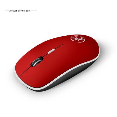 China New Ultra-Thin Mini A2 Wireless Mouse Silent Mute Rechargeable LED Colorful Lights Computer Mouse Te koop