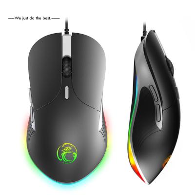 China New design 6 keys rgb gaming wired mouse dazzle light Gaming Mouse Te koop