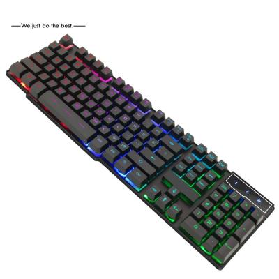 China Factory price iMICE AK-600 USB Interface 104 Keys Wired Colorful Backlight Gaming Keyboard for Computer PC Laptop for sale