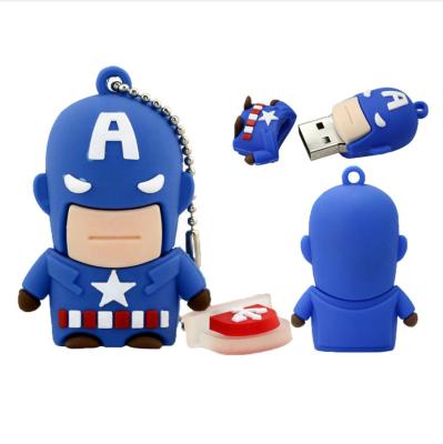 China customized Spider man shape PVC USB flash drive 3.0 or 2.0 promotion gift USB pen drives en venta