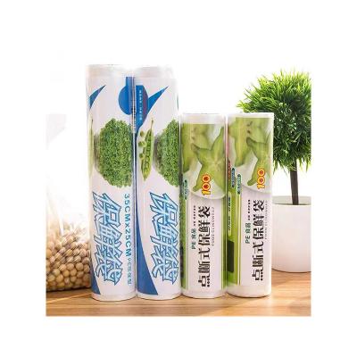 China Factory Direct Selling Bag Food Grade Storage Roll Recyclable Fresh Storage Transparent Bag Packaging Clear Plastic Bag for sale