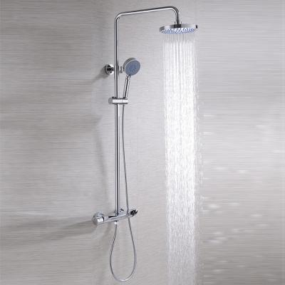 China With Sliding Bar Wholesale Supplier Bathroom Sanitary Shower Set Chrome Faucet Wall Mounted Shower Faucet For Bathroom for sale