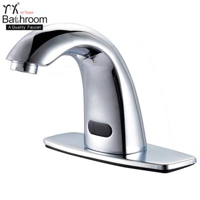 China Kaiping Faucets Manufacturer Single Handle Brass Faucet Touchless Sensor High Quality Ceramic Metered Hand Wash Faucet for sale