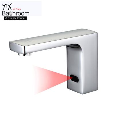 China High Quality Metered Touchless Kaiping YX Bathroom Sensor Faucet Mixer Taps For Bathroom Sink Water Saving Automatic Infrared Inductive Faucet for sale