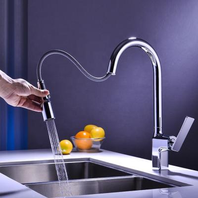 China Thermostatic Faucets New Style Kitchen Faucets With Sprayer Fashion Pull Out Sprayer Basin Kitchen Faucets Pull Down Faucets Kitchen Faucet for sale