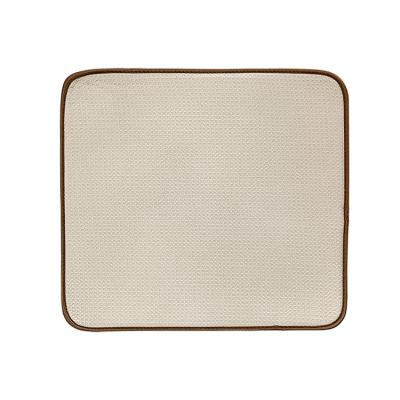 China Oilproof Bearfamily 100% Polyester Anti-oil Place Mat Absorbent Waffle Dish Mat for sale