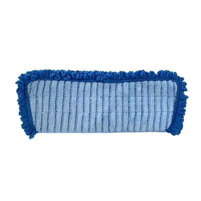 China Sustainable Bearfamily Microfiber Cleaning Pads Pocket Scrubber Loop Flat Broom Head for sale