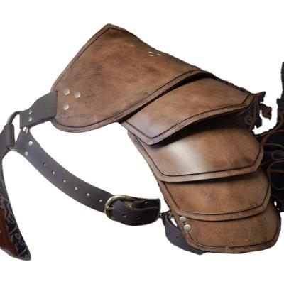 China Medieval Leather Pauldrons - New Europe 2022 Western Style Shoulder Armor for sale