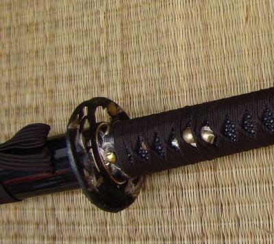 China Handmade black steel sword from Japan for sale