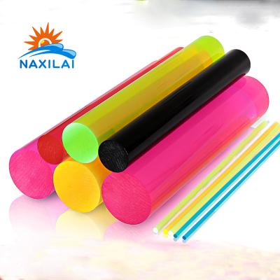 China Signs NAXILAI Plexi Glass Rods 25mm Acrylic Solid Colored for sale