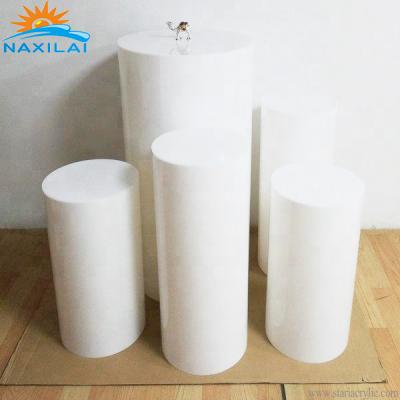 China NAXILAI White Durable Acrylic Pedestal Pedestal Display Stand Pedestal White High Quality for sale