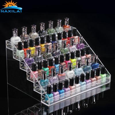 China Customized NAXILAI Opi Durable Nail Polish Display Rack Nail Polish Wall Display Rack Mount Metal Nail Polish Display Rack for sale