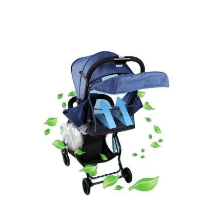 China Wholesale Flat Multifunctional Portable Lightweight Luxury 3 in 1 Baby Stroller with Trolley for sale