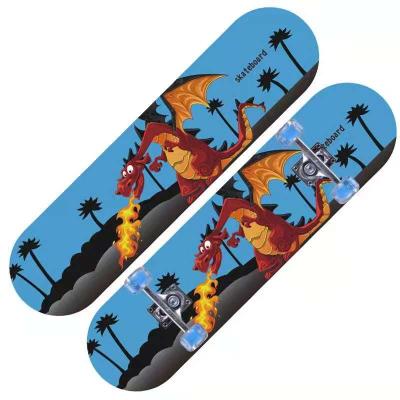 China Flatbed adult children's skateboard cartoon double balance wheel primary four-wheeled youth scooter manufacturers wholesale for sale