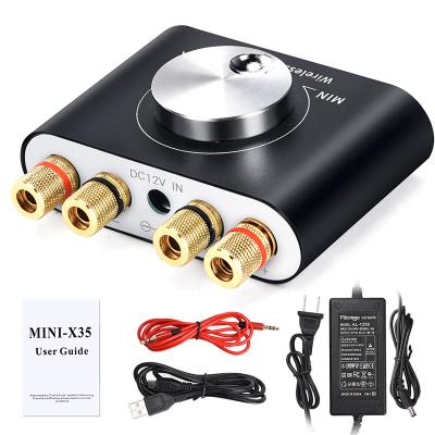 China Black X35 Mini Power Amp 50W+ 50W Blue Tooth 5.0 Digital Amplifier 100W 2 Channels X35 Hi-Fi Audio Amplifier for sale