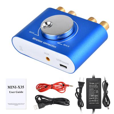 China X35 Professional Amplifier 2 Channels Mini Amplifier Audio Power 100W AmpBT 5.0 Digital High Fidelity Audio Amplifier for sale