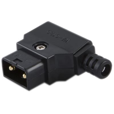 China Commercial D Tap Power Type B Male Rewireable DIY Plug For Camcorder Rig Power Cable V-Mount Anton Camera Battery Black for sale