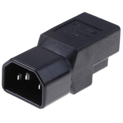 China Commercial IEC 320 C14 to NEMA 5-15R Computer Power Cord Male to US 3pin Female Plug Adapter for sale