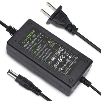 China 12V 5A Cameras Power Adapter US Plug For LCD Monitor DVR NVR LED Strip Light Power Adapter for sale