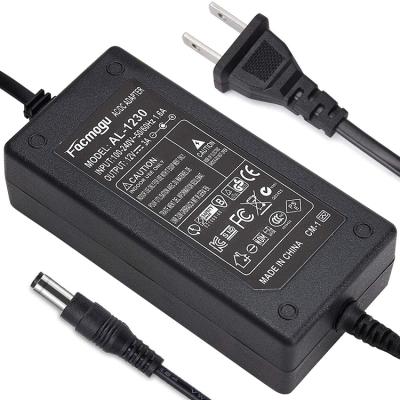 China LED Light AC 100-240V Power Supply , 36 Watt 2.1mm x 5.5mm DC 12V 3A Adapter for sale