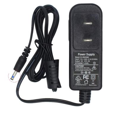 China AC to DC 5V 2A Power Supply US Adapter Plug 3.5mm x 1.35mm SC-8BP-5BX-MY for sale