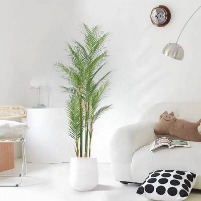 China Indoor Home Decoration Artificial Palm Plants Garden Landscaping Potted Plants Plastic Carton Plastic Leaves Plastic Leaf Trees Green Plastick Leaf Co for sale