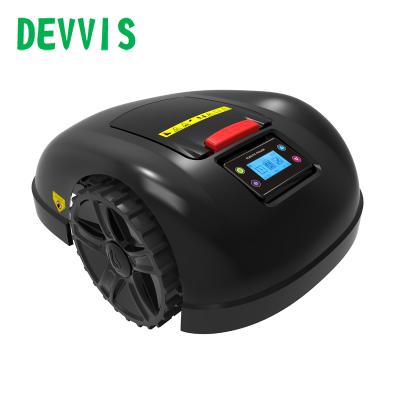 China Gyroscope Aluminum Navigation APP Control Chasis DEVVIS WiFi Professional Lawn Mower Robot E1600T for Large Lawn for sale