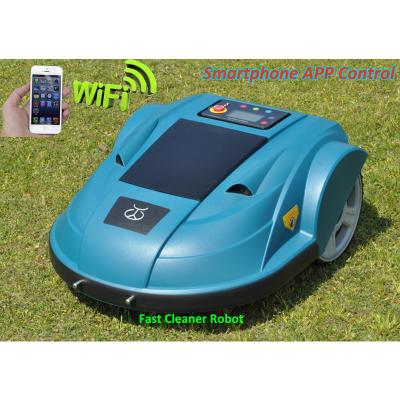 China Chasis App aluminum robot lawn mower which can be used by IOS and Android phone. for sale