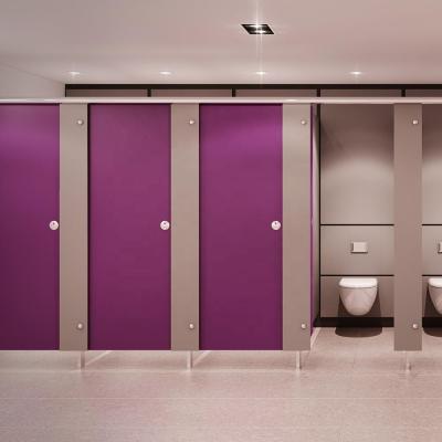 China HPL Compact Laminate Toilet Partition System HPL Waterproof Phenolic Compact Laminate Toilet Compartment Partition System for sale