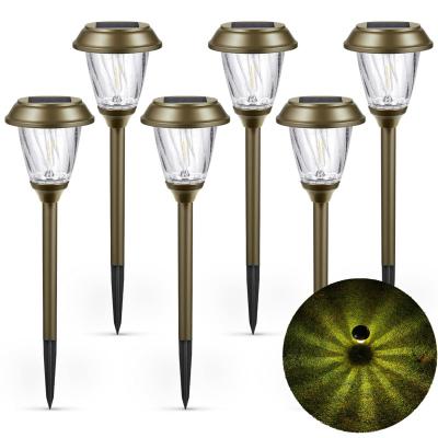 China Solar Garden Path Lights, Solar Garden Lights Bubble Glass Shade, Waterproof Solar Powered LED Pathway Lights For Landscape Garden. for sale