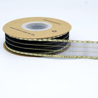 China Silver Metallic Glitter Grosgrain Ribbons Eco-friendly Colorful 38mm Christmas Ribbons for sale