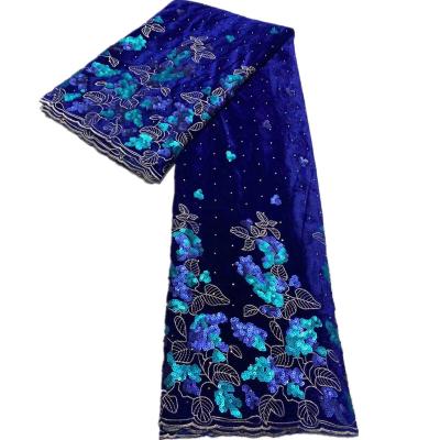 China Sustainable African Smeeda Velvet Fabric Lace SMD13V003 for sale