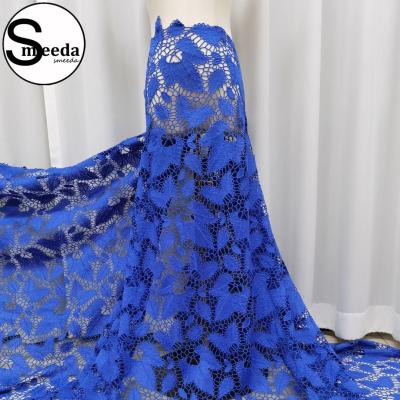 China Smeeda SMD113G002 Cord Lace Guipure Lace Fabric Viable Cotton Lace Fabric for sale