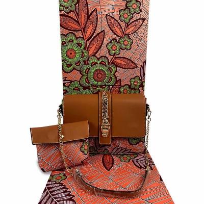 China Hot Sale Anti-Static Wax Printed Bags Ankara Bags Wax Fabric Sets for sale