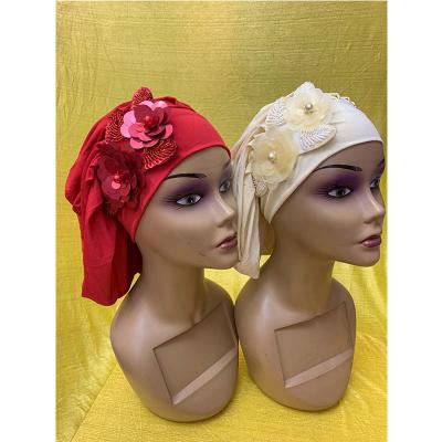 China Wedding Hats Women Lady Floral Fashion African Hat Turban for sale