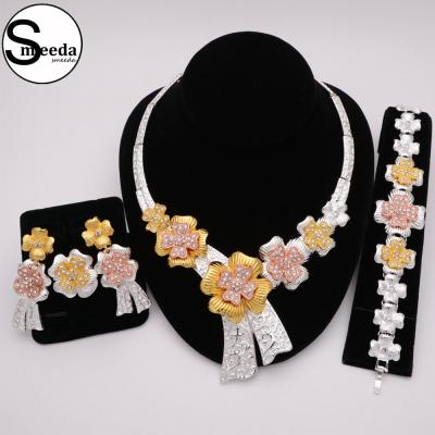 China Natural Red Coral Necklace Bracelet Earrings Gold Plated Fashion Jewelry Sets SMD278JW001 for sale