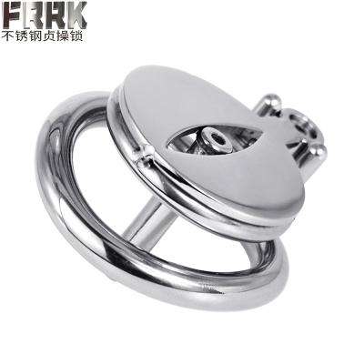 China Steel With Lock Set Stainless Steel Three Size Belt Ring Male Integrity Device Anti-derailment Integrity Lock Male Gay Sex Toy for sale