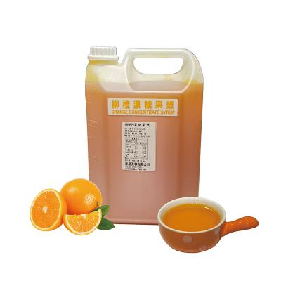 China 2022 Newcomers Milk Tea Natural Concession Tea Shop Orange Syrup for sale