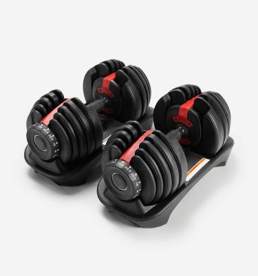 China Universal Indoor Fitness Dumbbell Gym Weight Lifting Equipment Adjustable Dumbbell for sale